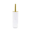 WC-BÜRSTENGARNITUR in Kunststoff  Kunststoff   - Goldfarben/Weiß, Basics, Kunststoff (9/37,3/9cm) - Sadena