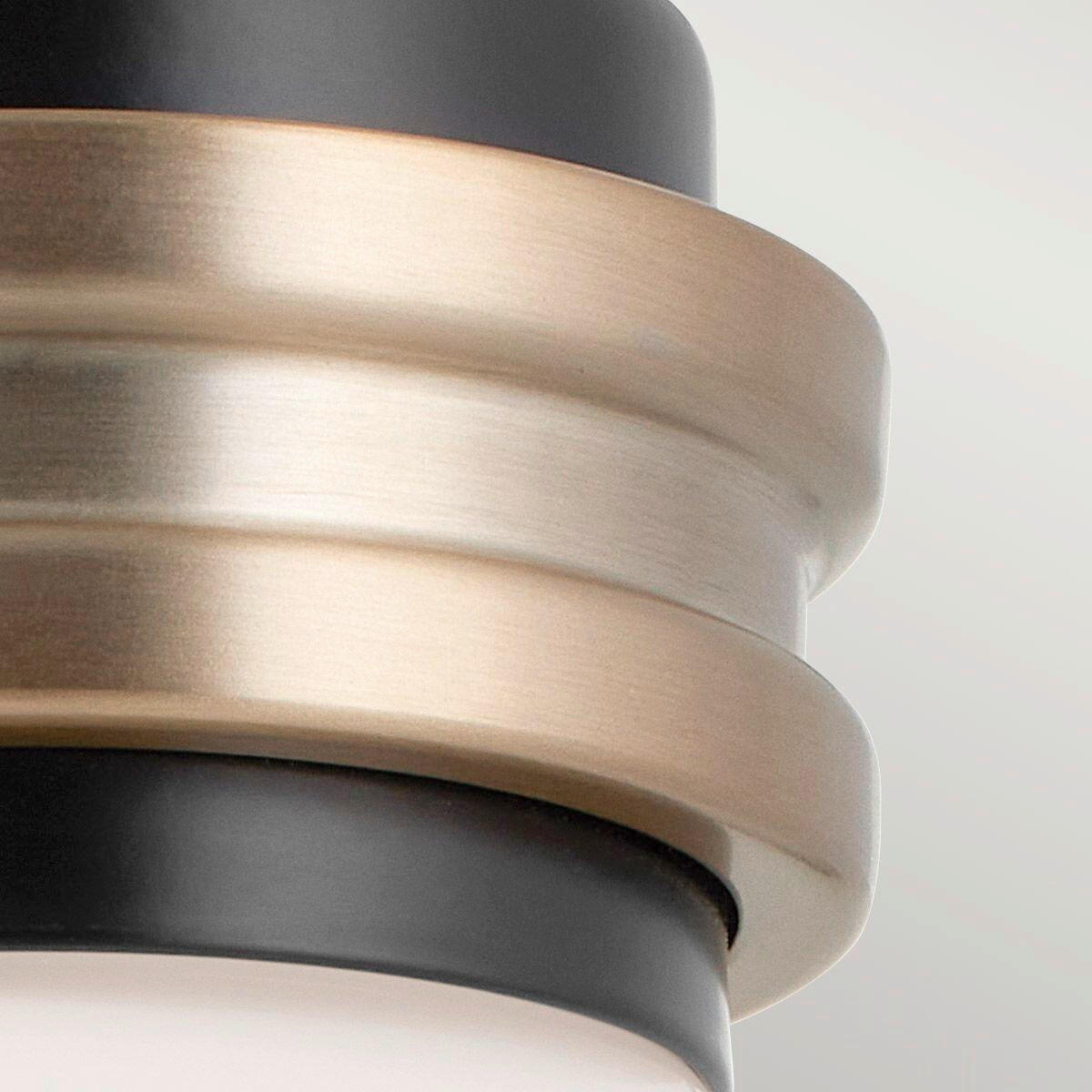 BADEZIMMER-WANDLEUCHTE - Weiss/Champagner, Konventionell, Glas/Metall (24/17,8/21,5cm) - Elstead Lighting