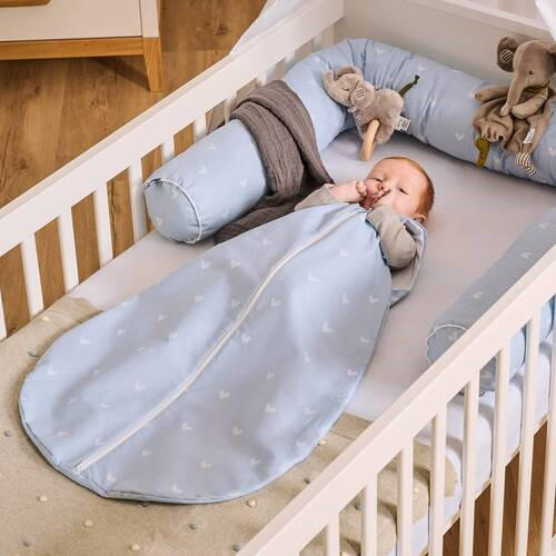 BABYSCHLAFSACK BEARS FAMILY    70   - Blau, Basics, Textil (70null) - Avelia