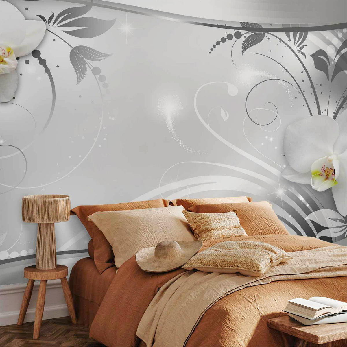 FOTOTAPETE  - Weiß/Grau, LIFESTYLE, Textil (400/280cm) - artgeist