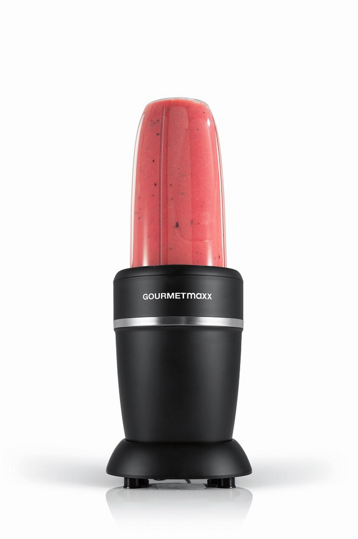 STANDMIXER GOURMETmaxx  - Transparent/Schwarz, Basics, Kunststoff/Metall (25,7/15,2/23,5cm) - GOURMETMAXX