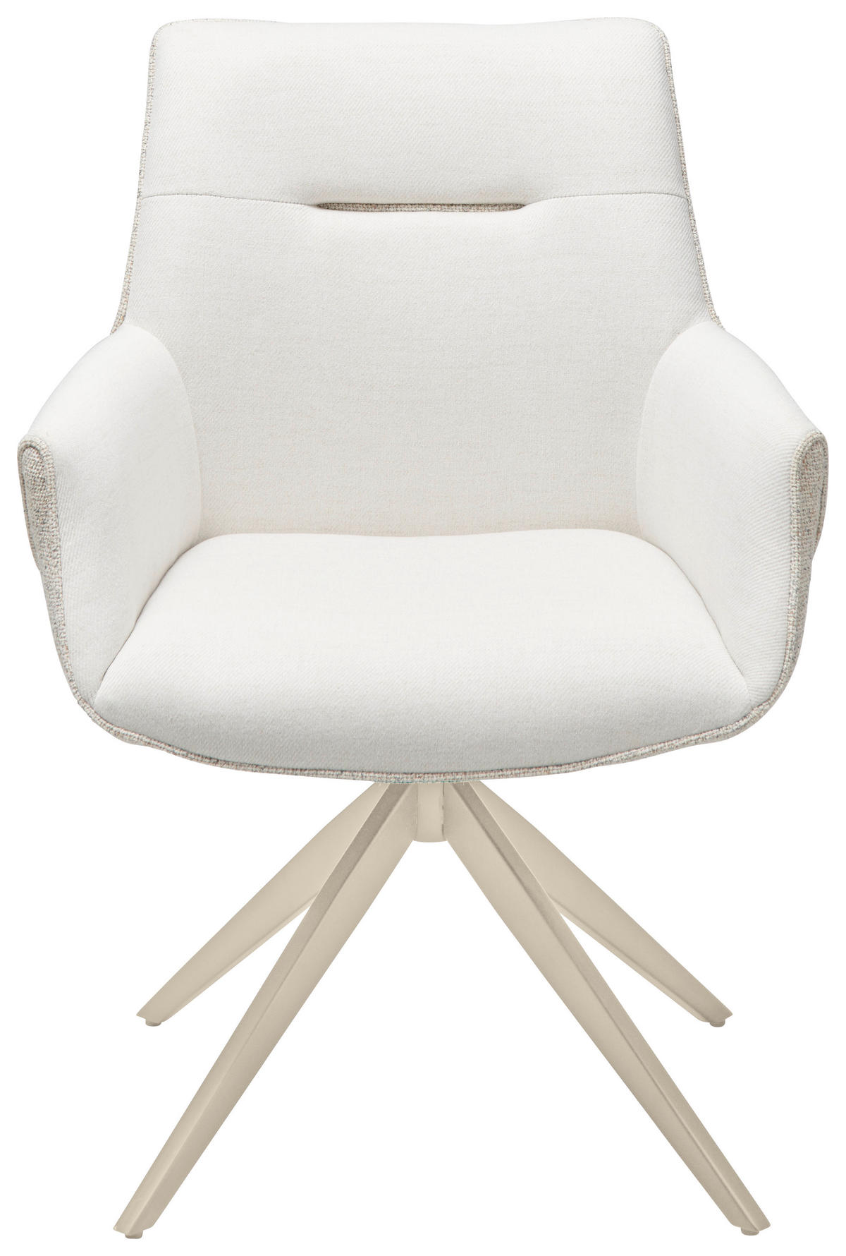 ARMLEHNSTUHL  in Eisen Struktur  - Champagner/Beige, LIFESTYLE, Textil/Metall (63/87/62cm) - Livetastic