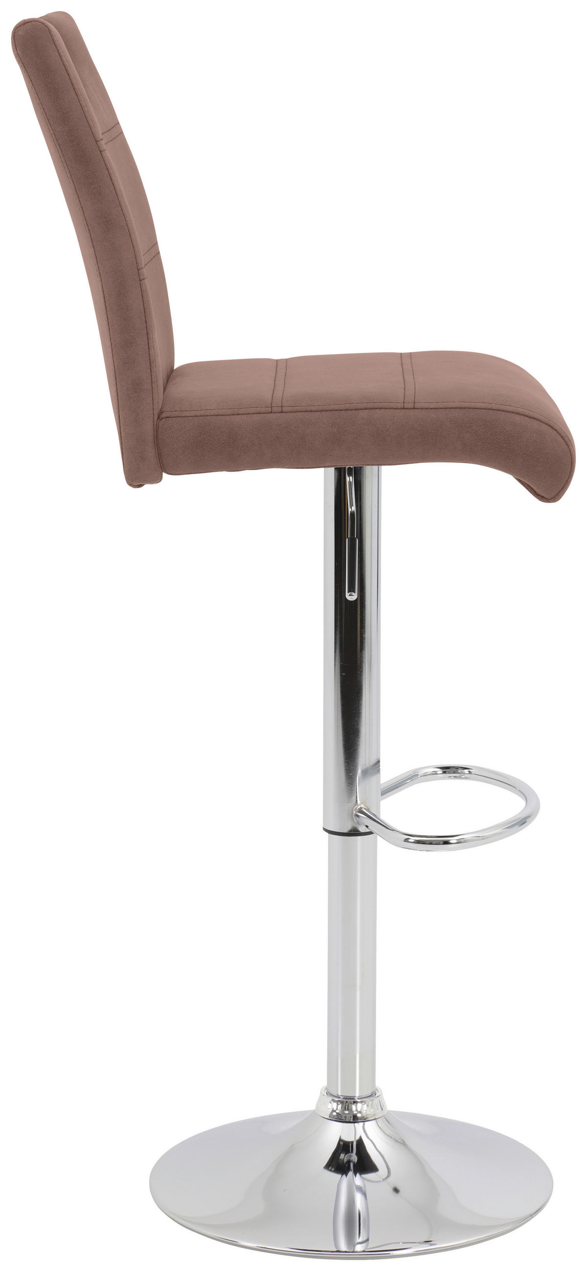 BARHOCKER in Textil Beige  - Chromfarben/Beige, KONVENTIONELL, Textil/Metall (38/97-119/50cm) - Carryhome