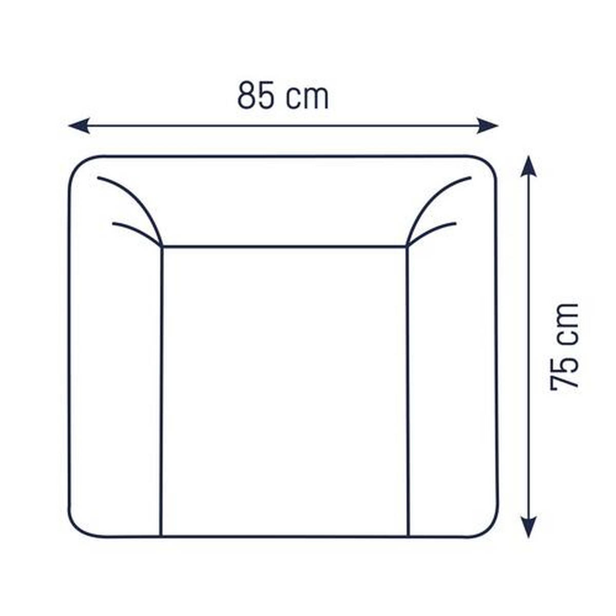 WICKELAUFLAGE - Weiß, Basics, Kunststoff (85/75cm) - Zöllner