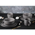 KOMBISERVICE Grau Salerno 16-teilig 4 Personen  - Grau, Trend, Keramik - Novel