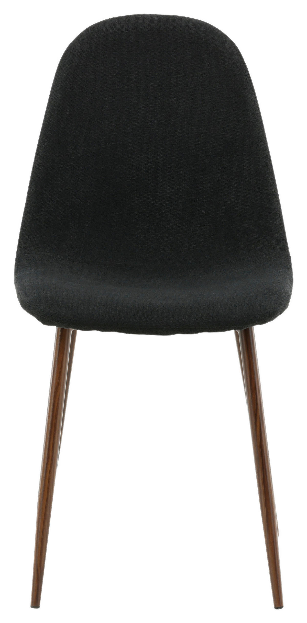 STUHL-SET 2 Stück  in Stahl Textilgeflecht Metall, Textil  - Dunkelbraun/Schwarz, Design, Textil/Metall (44/87/53cm) - Livetastic