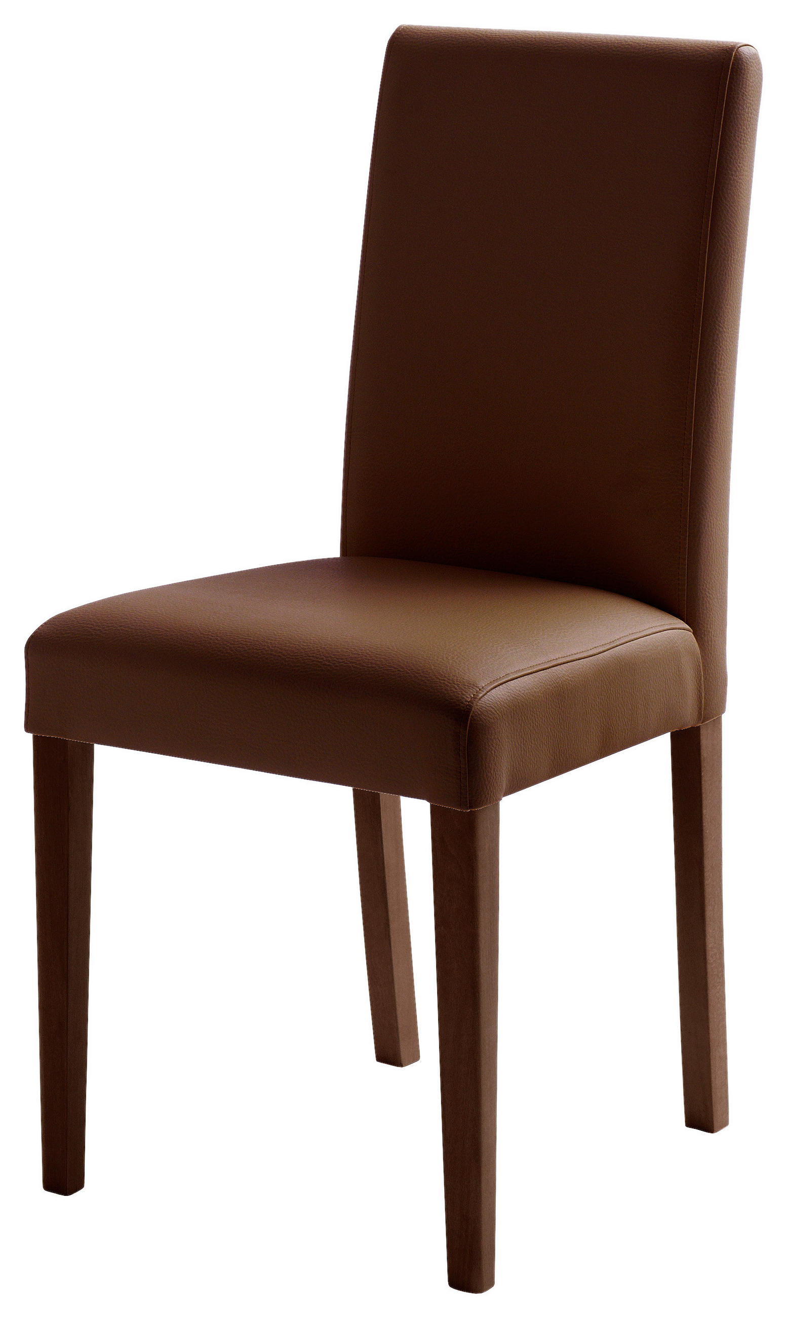 STUHL  in Lederlook Holz, Textil  - Buche Kolonial/Braun, KONVENTIONELL, Holz/Textil (44/92/57cm) - Carryhome