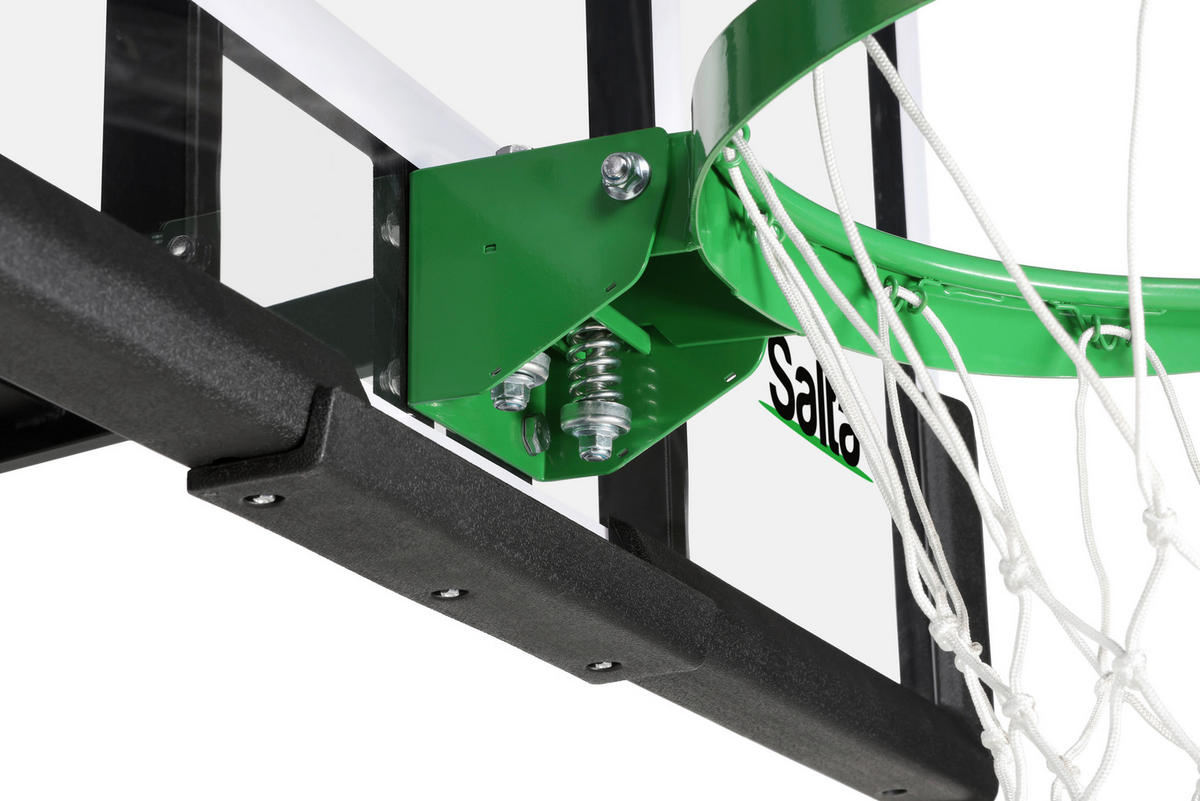 BASKETBALLSTÄNDER - Transparent/Schwarz, KONVENTIONELL, Kunststoff/Metall (83/204-254/130cm) - Salta