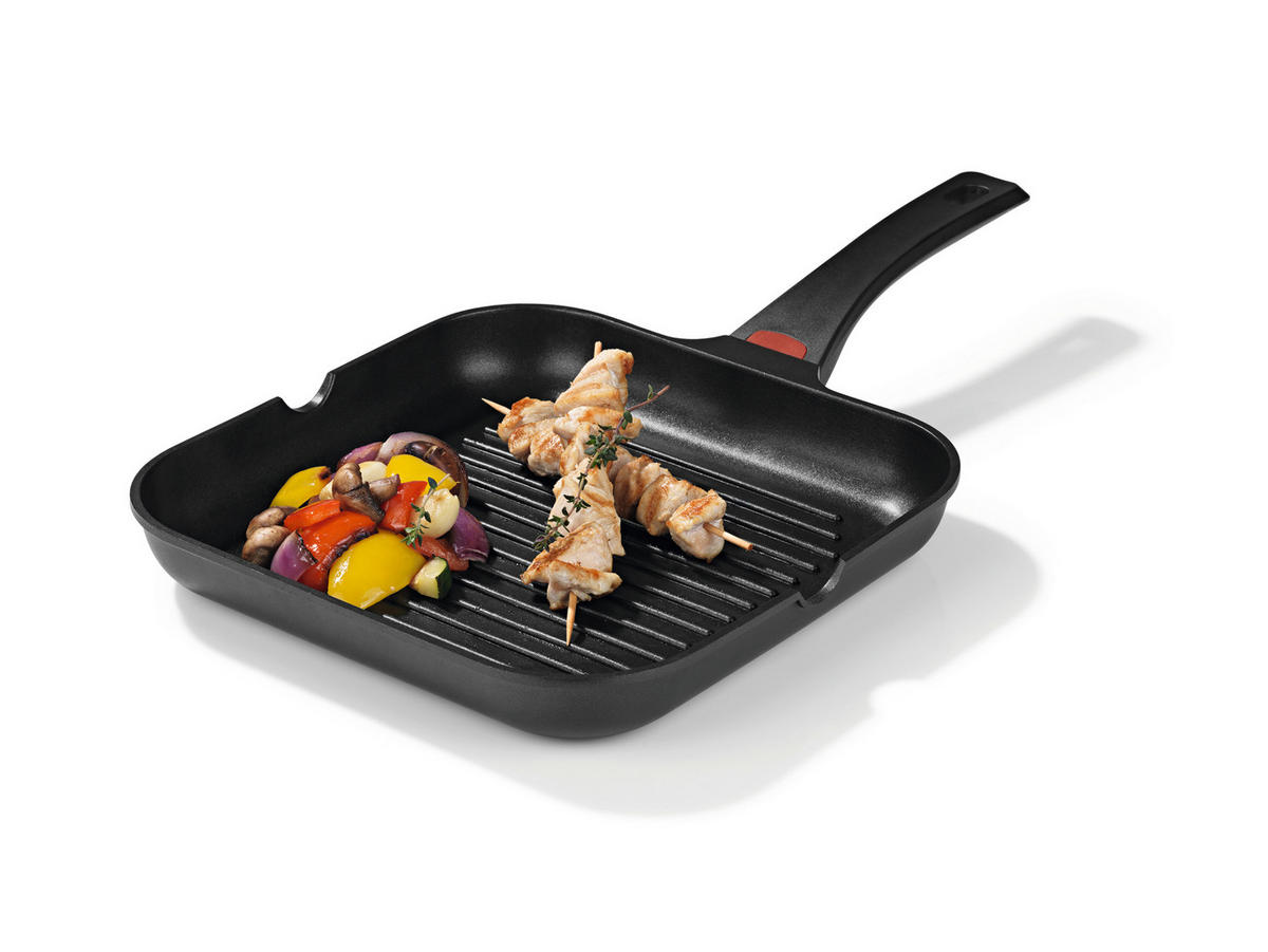 GRILLPFANNE N8WERK  - Schwarz, Basics, Kunststoff/Metall (28/28/4,4cm)