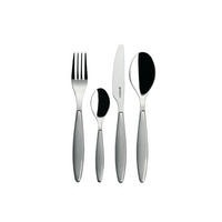 BESTECKSET Feeling 24-teilig Edelstahl  - Hellgrau, Basics, Kunststoff/Metall (15,8/7,5/25,5cm) - GUZZINI