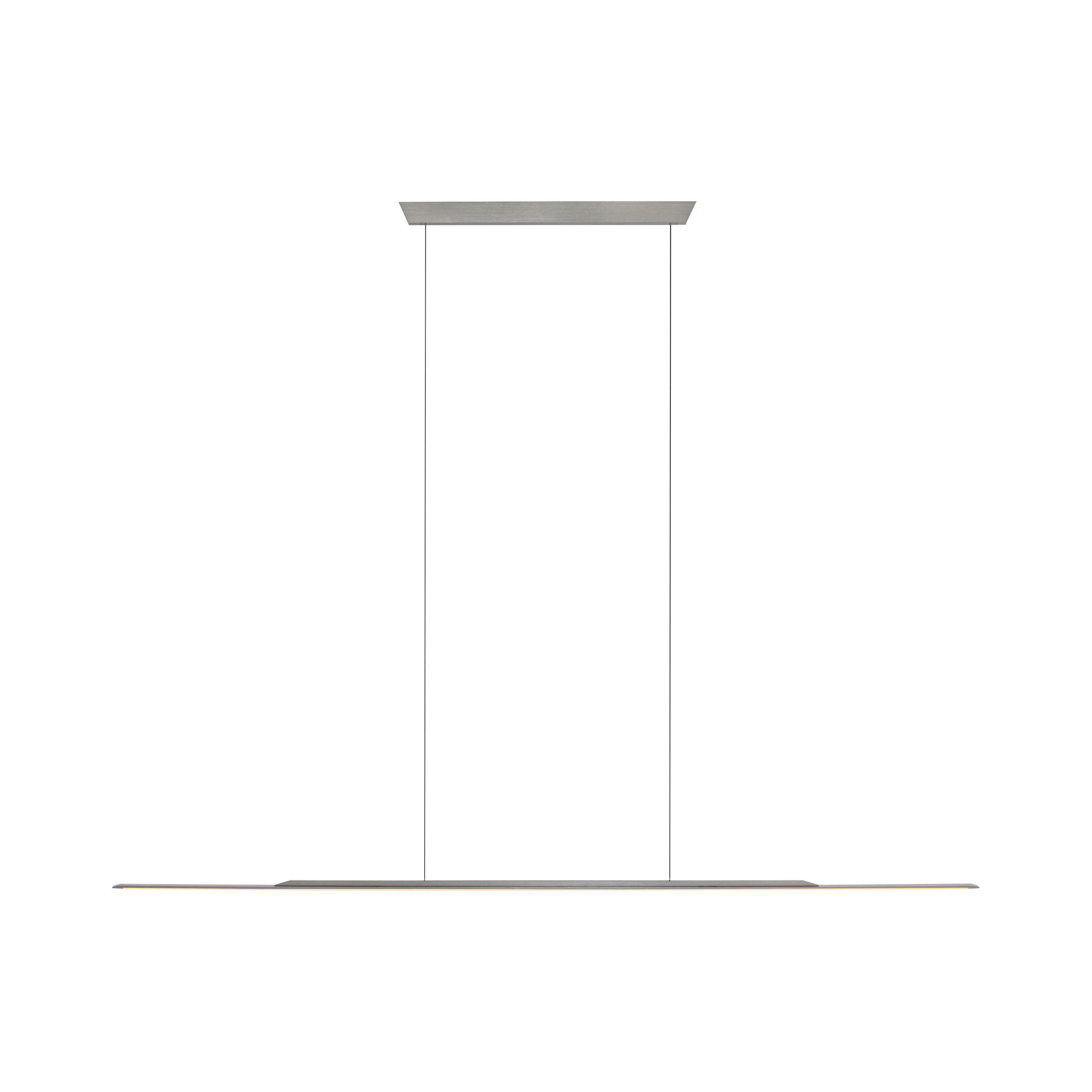 ZÁVĚSNÉ LED SVÍTIDLO, 125/2,5/150 cm - šedá, Design, kov/plast (125/2,5/150cm) - Neuhaus PURE