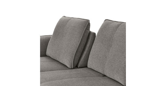 ECKSOFA in Echtleder Bordeaux  - Bordeaux/Schwarz, Natur, Leder (277/182cm) - Valnatura