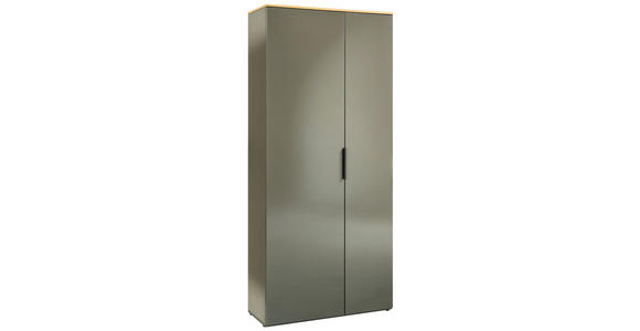 GARDEROBENSCHRANK 83,1/187,2/35,1 cm - Grau Hochglanz/Anthrazit, Design, Holzwerkstoff (83,1/187,2/35,1cm) - Carryhome