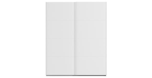 SCHWEBETÜRENSCHRANK  in Weiß  - Weiß, Design, Holzwerkstoff/Kunststoff (181/223/68cm) - Novel