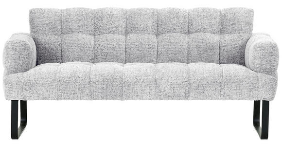 SITZBANK in Textil Weiß  - Schwarz/Weiß, Design, Textil/Metall (200/91/78cm) - Novel