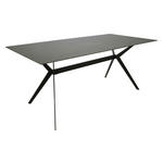 ESSTISCH in Metall, Keramik 180/90/75 cm  - Schwarz/Grau, Design, Keramik/Metall (180/90/75cm) - Hom`in