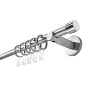 RUNDSTANGENGARNITUR 120 cm  - Edelstahlfarben, Basics, Metall (120cm) - Boxxx