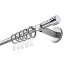 RUNDSTANGENGARNITUR 160 cm  - Edelstahlfarben, Basics, Metall (160cm) - Boxxx