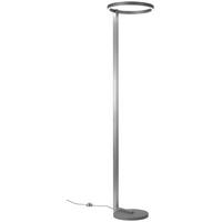 LED-STEHLEUCHTE  40/180 cm    - Alufarben, Design, Metall (40/180cm) - Escale
