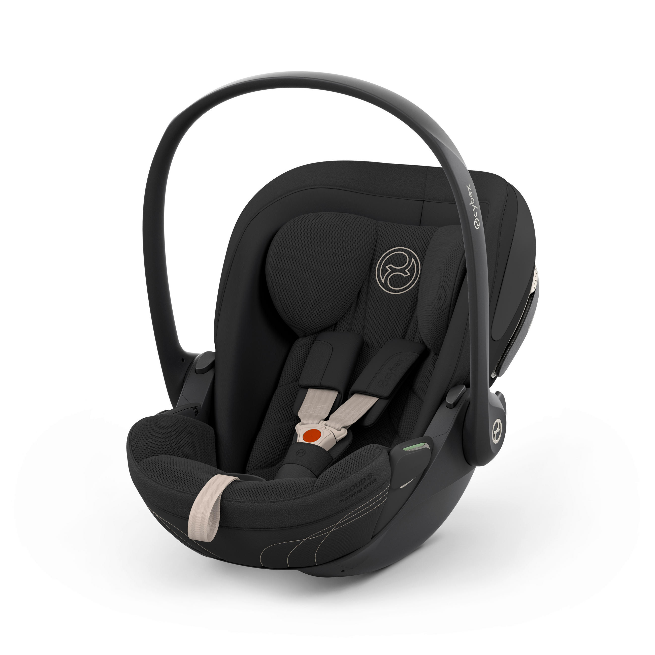 BABYSCHALE  Cloud S Style Sepia Black  - Schwarz, Basics, Kunststoff/Textil (72/44/37,5cm) - cybex PLATINUM