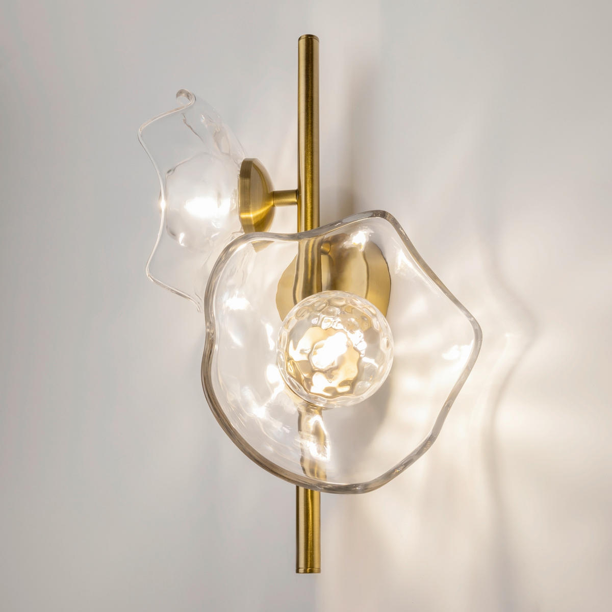 WANDLEUCHTE - Transparent/Messingfarben, Design, Metall (19,5/31,5/45cm) - MAYTONI