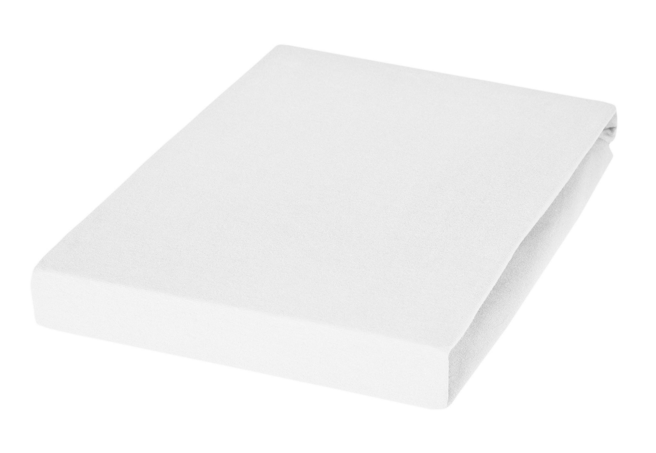 SPANNBETTTUCH Jersey 200/200 cm  - Weiß, Basics, Textil (200/200cm) - Janine