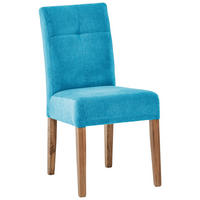 SZÉK fa, textil türkiz, tölgyfa színű  - tölgyfa színű/türkiz, Konventionell, textil/fa (47,5/91,5/63cm) - Cantus