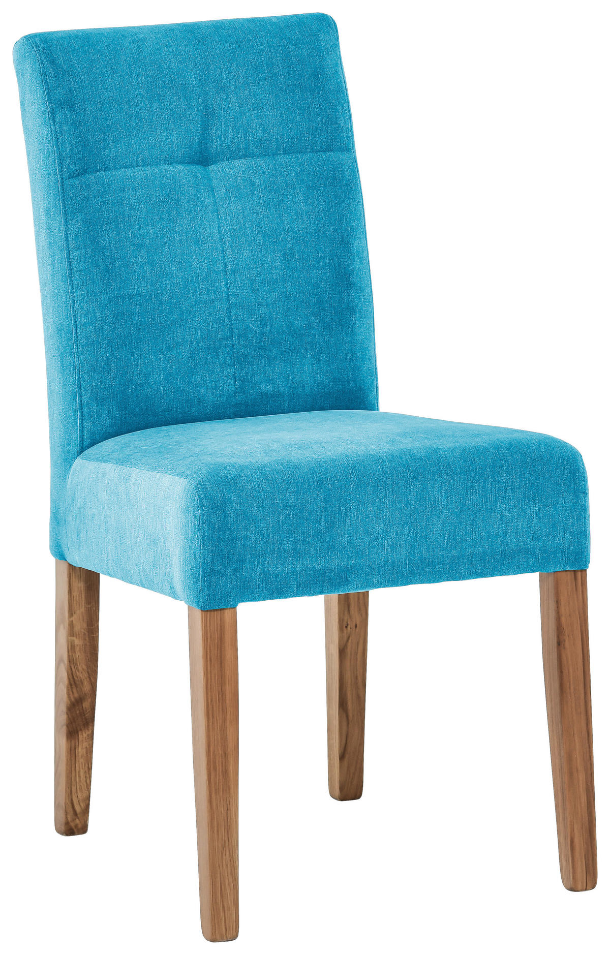 SZÉK fa, textil türkiz, tölgyfa színű  - tölgyfa színű/türkiz, Konventionell, textil/fa (47,5/91,5/63cm) - Cantus