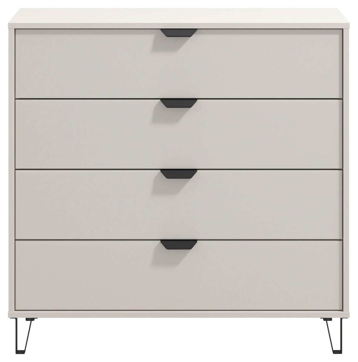 KOMODA, kašmírová, 93/90/40 cm - kašmírová, Konventionell, kompozitné drevo/sklo (93/90/40cm) - Xora