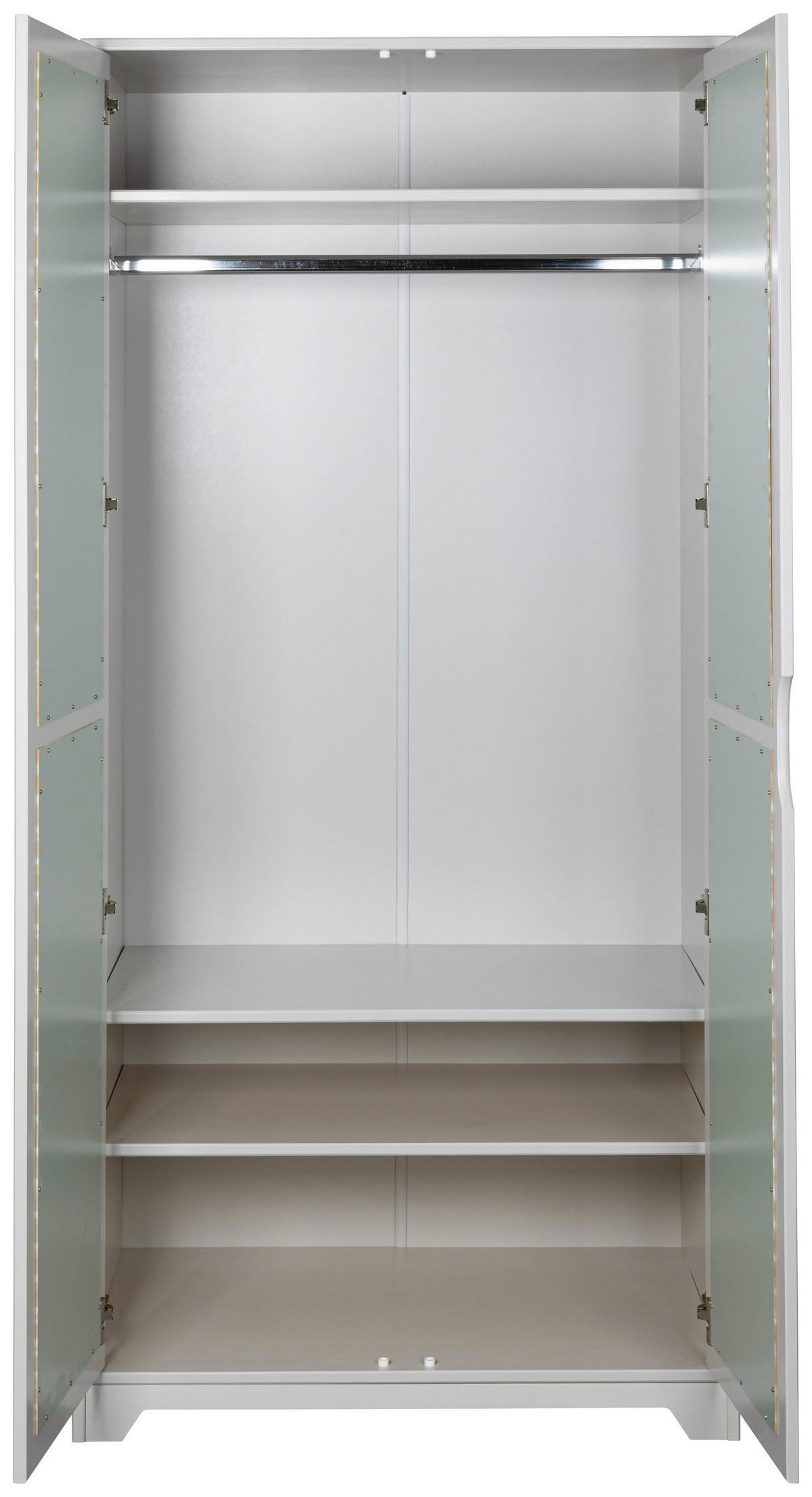 DREHTÜRENSCHRANK  in Hellgrau, Salbeigrün  - Salbeigrün/Hellgrau, MODERN, Holz (92/205/59.5cm) - MID.YOU