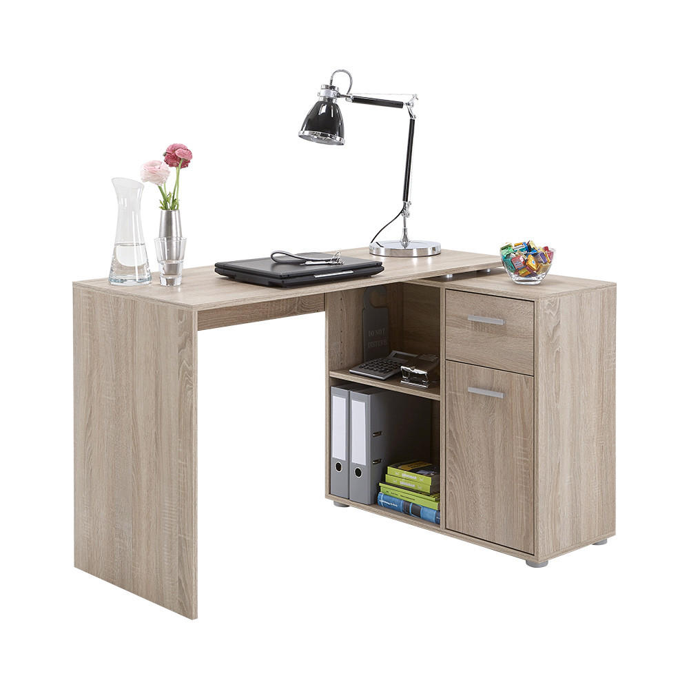 Mid.you Eckschreibtisch Eiche 83x74x117 cm