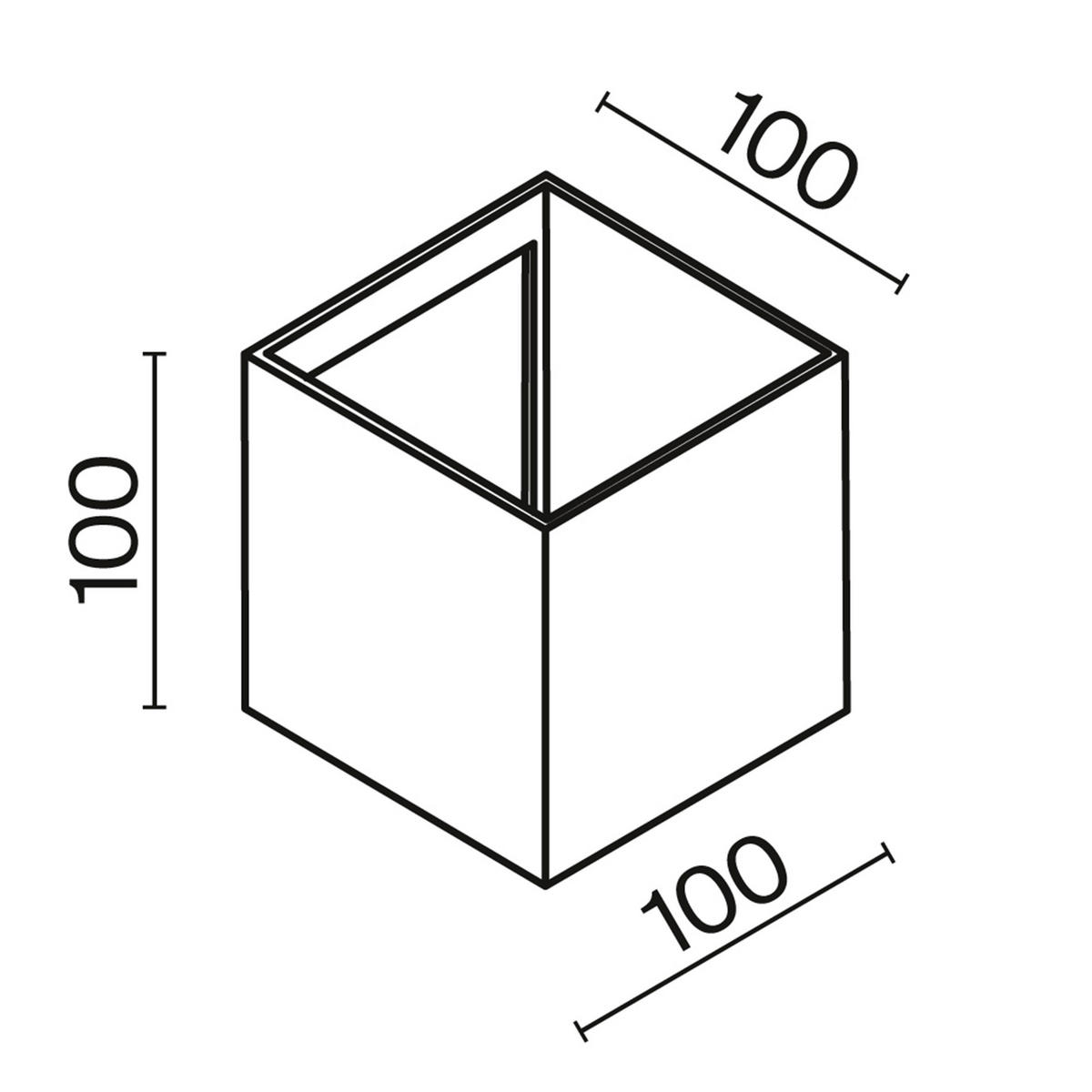 VENKOVNÍ NÁSTĚNNÉ SVÍTIDLO - bílá, Trend, kov (10/10/10cm)
