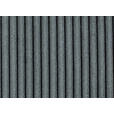 RÉCAMIERE in Cord Grau  - Schwarz/Grau, Design, Kunststoff/Textil (171/71-88/93cm) - Cantus