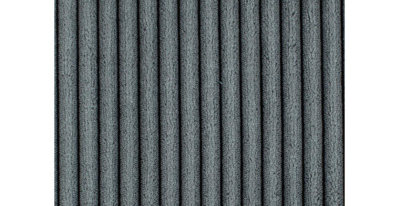 RÉCAMIERE Grau Cord  - Schwarz/Grau, Design, Kunststoff/Textil (171/71-88/93cm) - Cantus