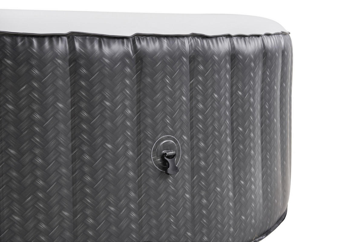 WHIRLPOOL MSPA COMFORT OTTOMAN 204/70 cm  - Anthrazit/Weiß, KONVENTIONELL, Kunststoff (204/70cm) - Atrigo
