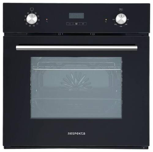 EINBAUBACKOFEN AB600-19  - Schwarz, Trend, Glas/Metall (59,5/59/55cm) - Respekta
