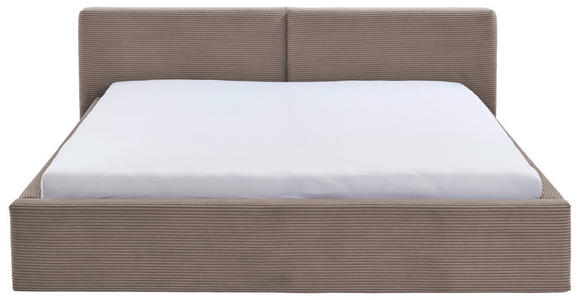 POLSTERBETT Lattenrost, Bettkasten Taupe 160/200 cm  - Taupe, Basics, Holz/Textil (160/200cm) - Xora