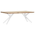 TISCHPLATTE      - Akaziefarben, Design, Holz (220/100/5cm) - Landscape