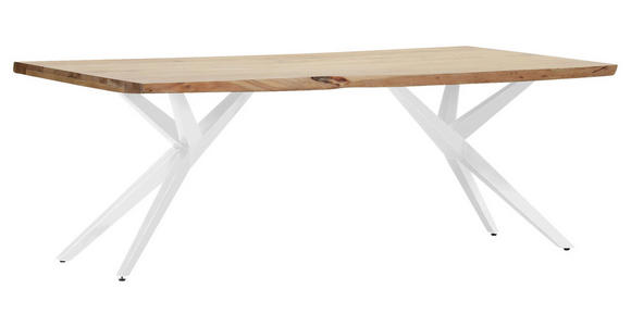 TISCHPLATTE      - Akaziefarben, Design, Holz (220/100/5cm) - Landscape