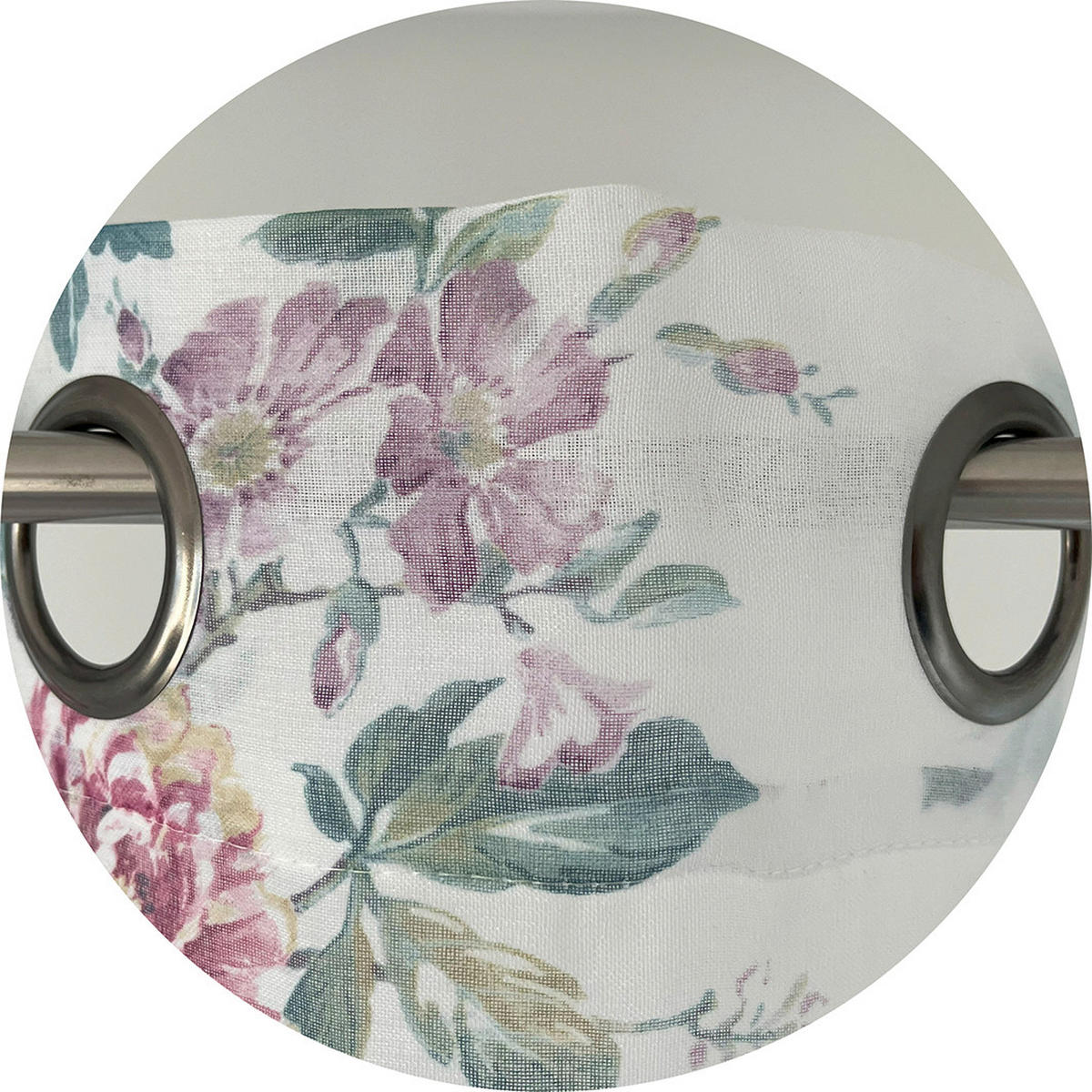 ÖSENSCHAL halbtransparent 140/245 cm   - Rosa/Weiß, Natur, Textil (140/245cm)