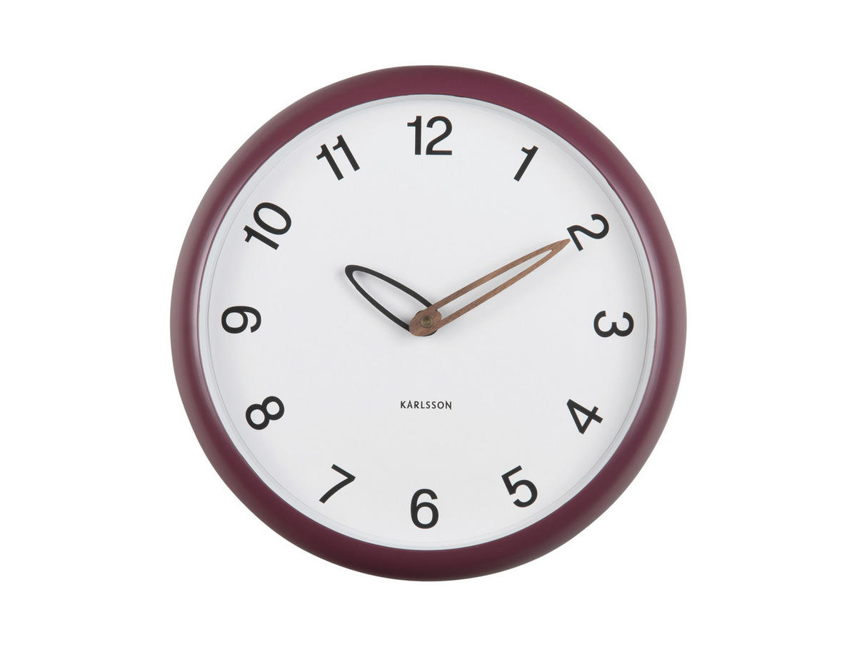 WANDUHR Mauve  - Mauve, Basics, Kunststoff (30cm) - Karlsson