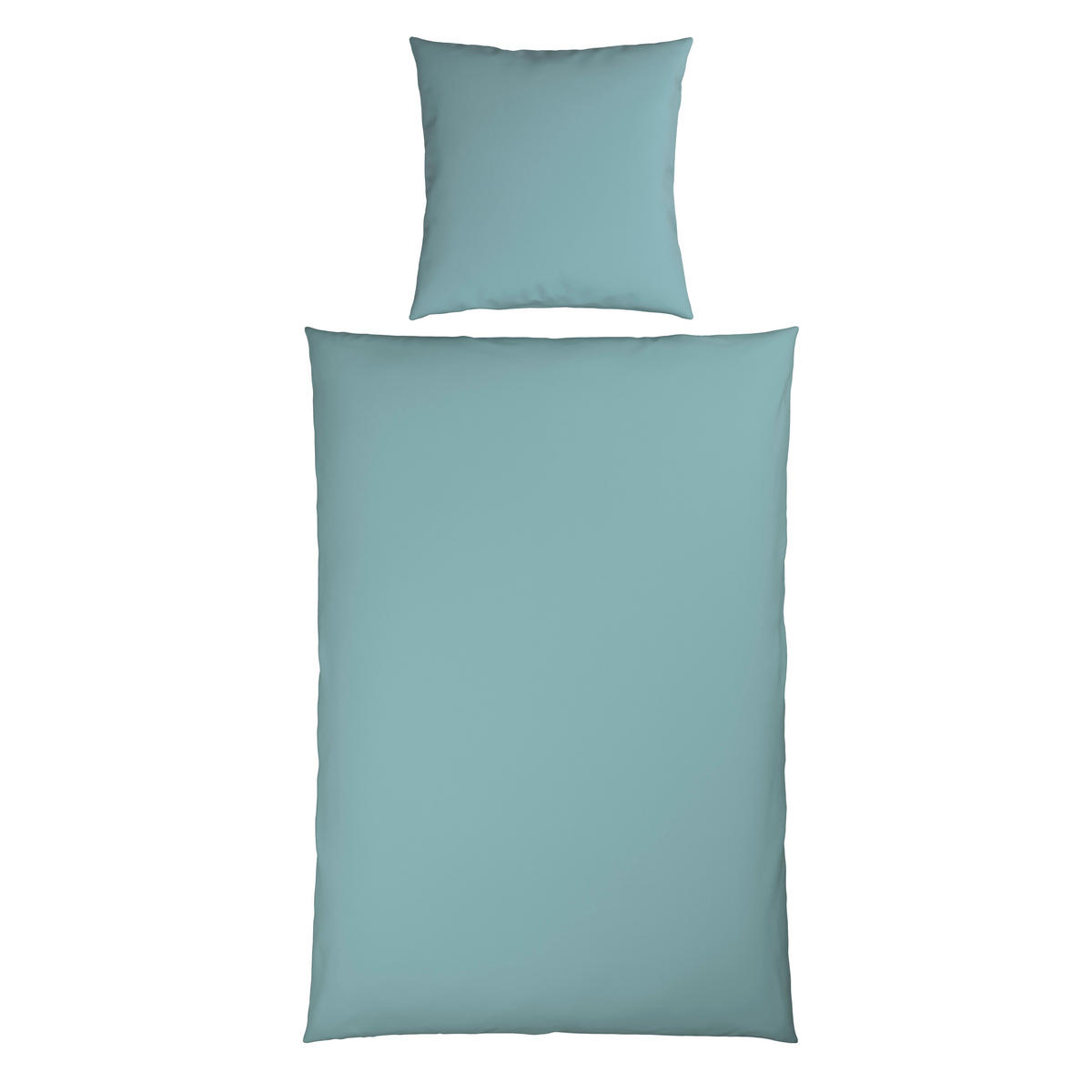 BETTWÄSCHE 2-teilig Kyoto Flachgewebe 135/200 cm  - Hellblau, Basics, Textil (135/200cm) - Bio:Vio