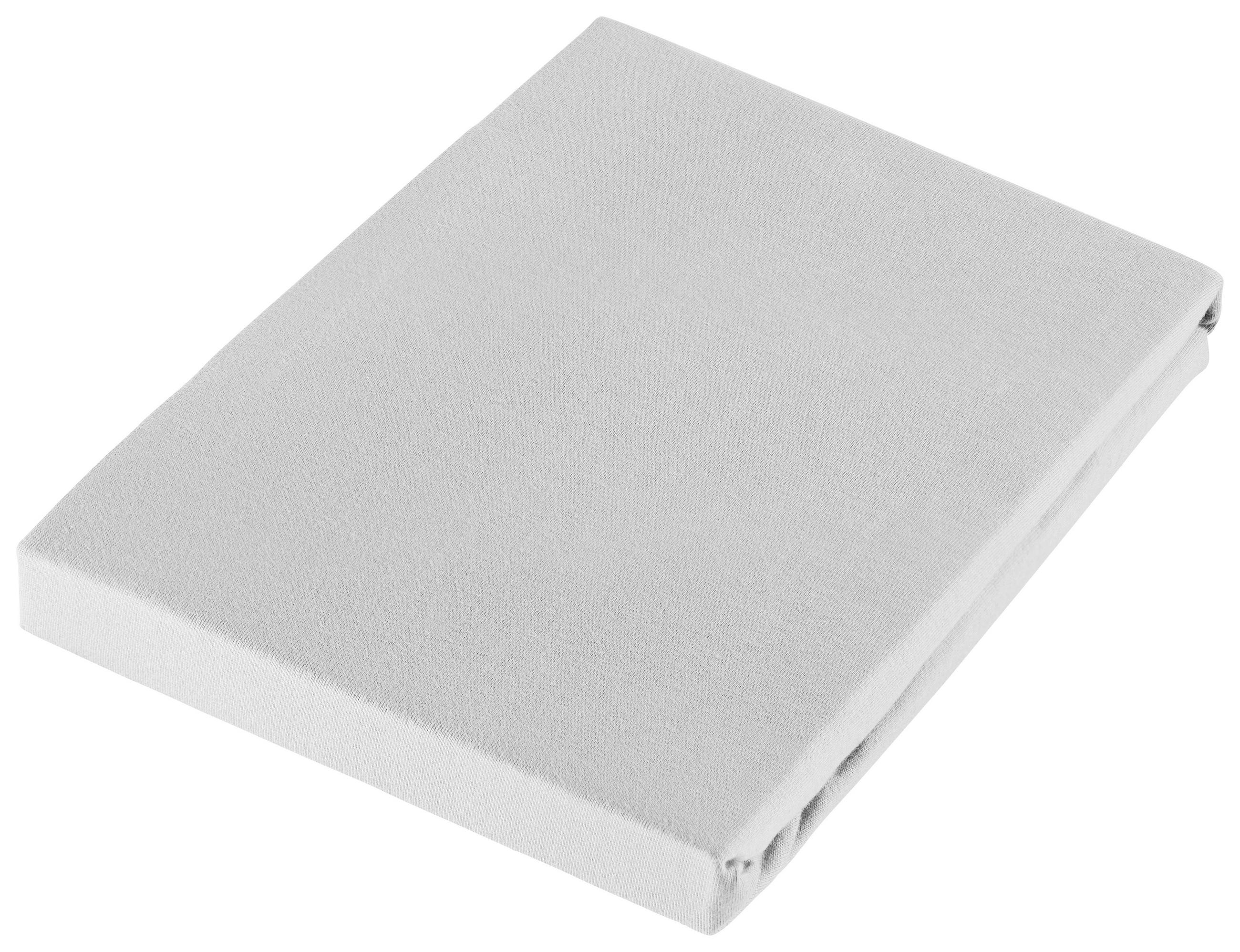 Dieter Knoll Spannbetttuch Grau 200x220 cm