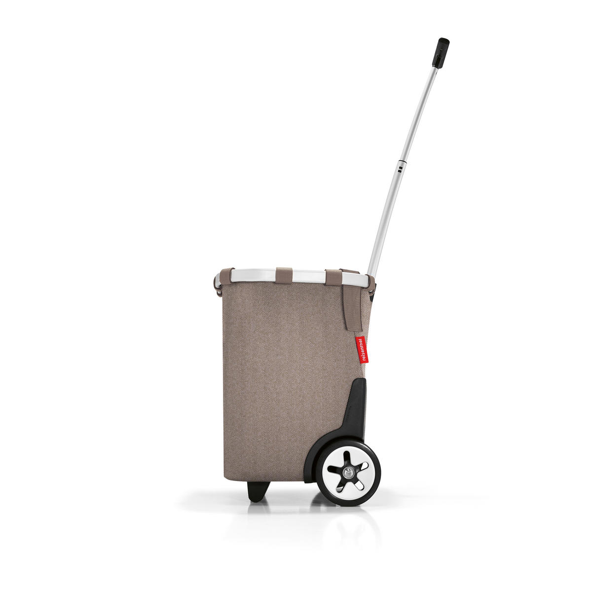 EINKAUFSTROLLEY Carrycruiser herringbone mokka  - Multicolor, Basics, Kunststoff (42/47.5/32cm) - Reisenthel