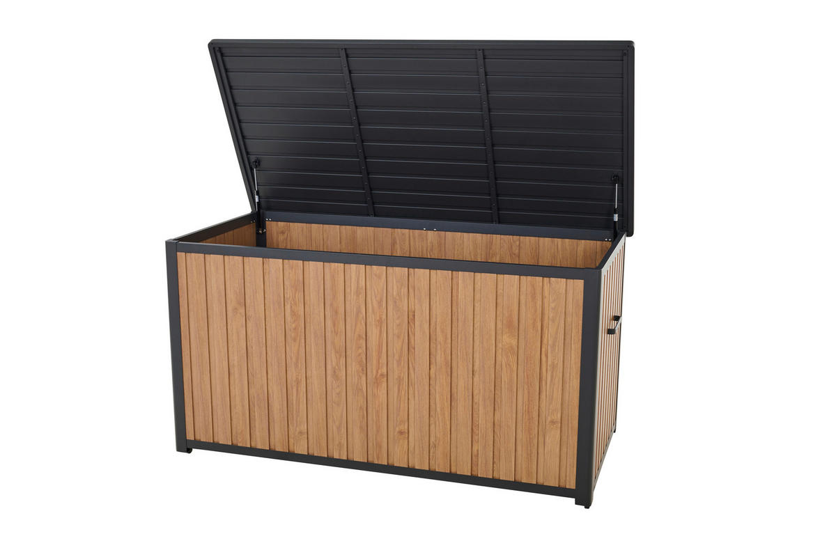 KISSENBOX 59/75/135 cm  - Braun, MODERN, Metall (59/75/135cm) - Siena Garden