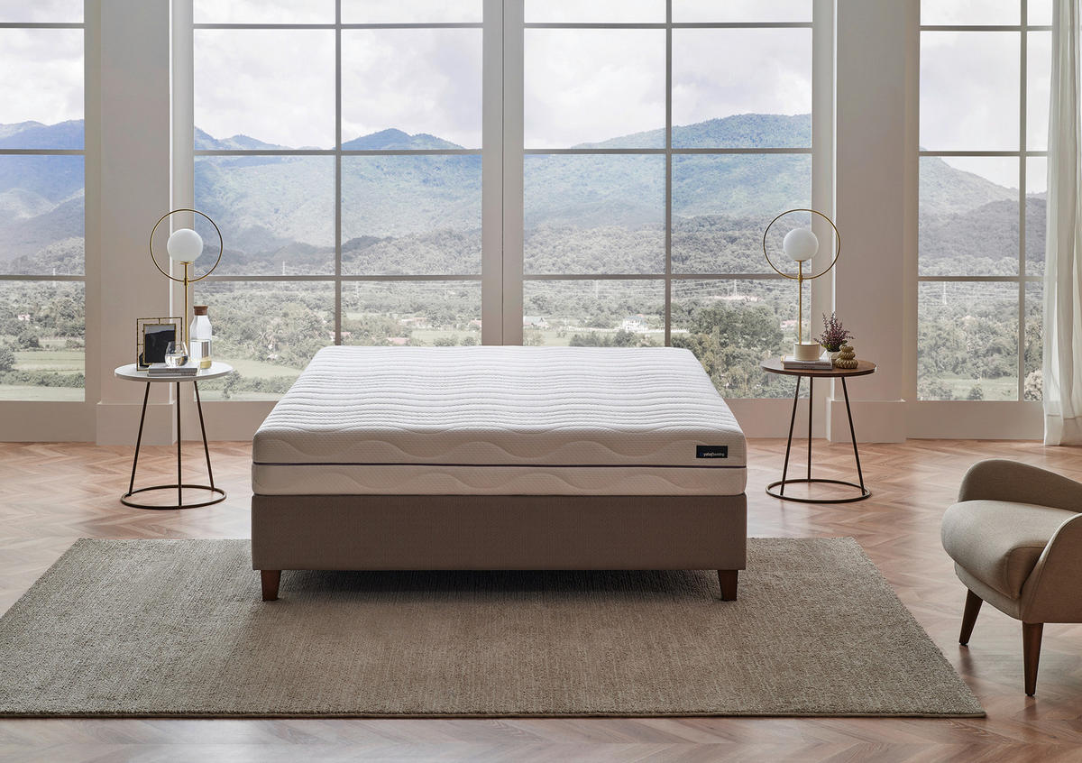 KOMFORTSCHAUMMATRATZE ROYAL COMFORT 7 160/200 cm Höhe ca. 22 cm 7 -Zonen - Weiß, Basics, Textil (160/200cm) - Yatas