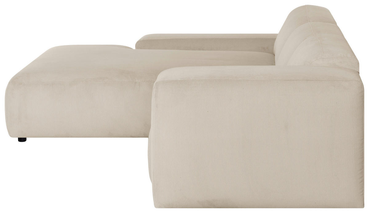 HÖRNSOFFA i manchester beige  - beige/svart, Design, textil/plast (200/304cm) - MID.YOU