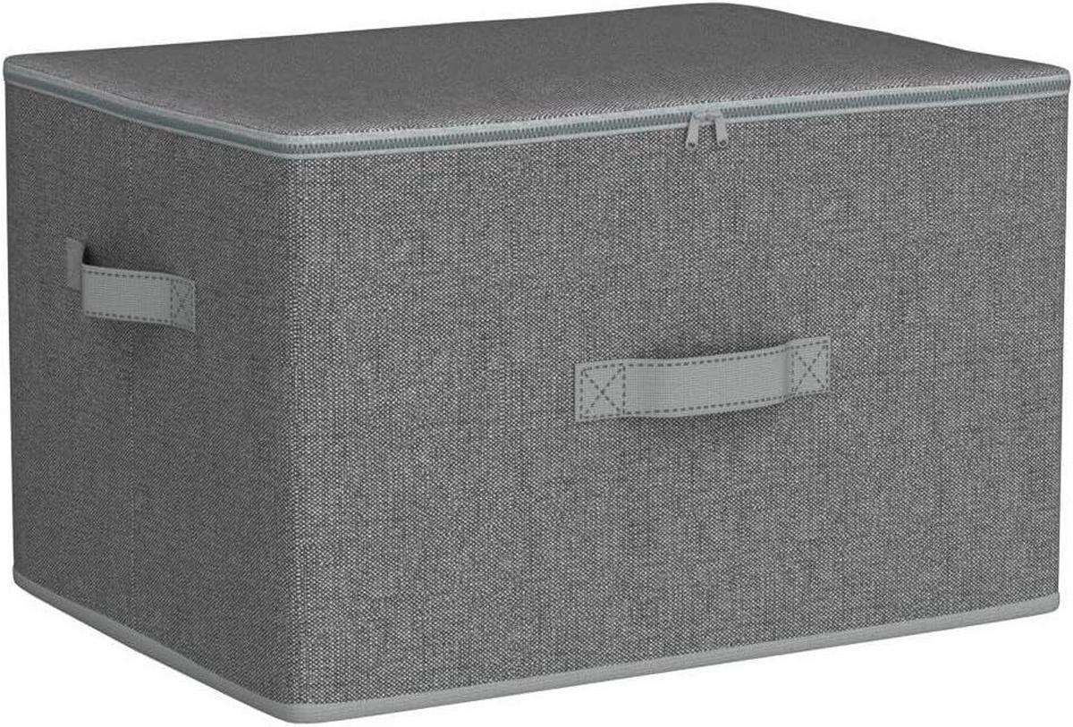 AUFBEWAHRUNGSBOXEN-SET     - Grau, Basics, Papier/Textil (40/25/30cm)