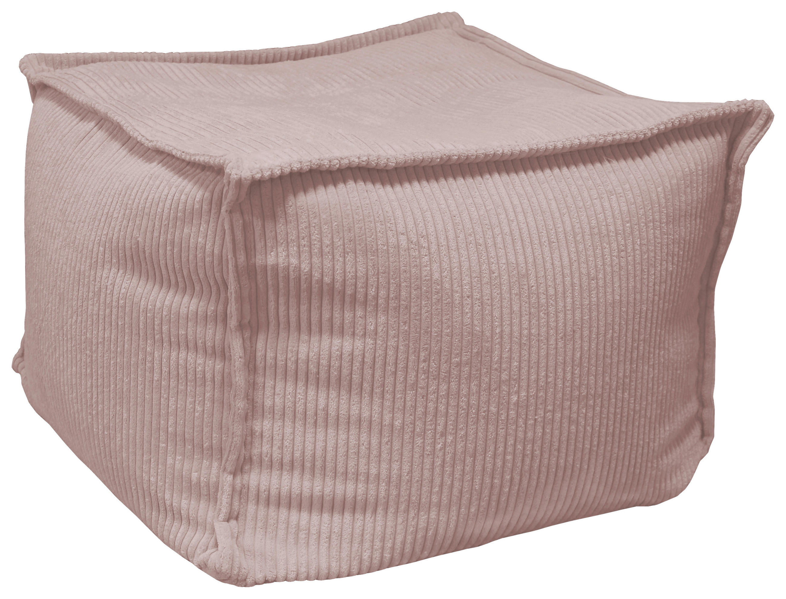 POUF Cord Rosa 70/70/40 cm  - Rosa, Design, Textil (70/70/40cm) - Carryhome