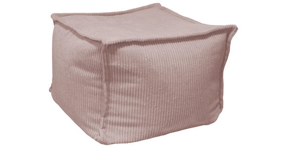 POUF Cord Rosa 70/70/40 cm  - Rosa, Design, Textil (70/70/40cm) - Carryhome